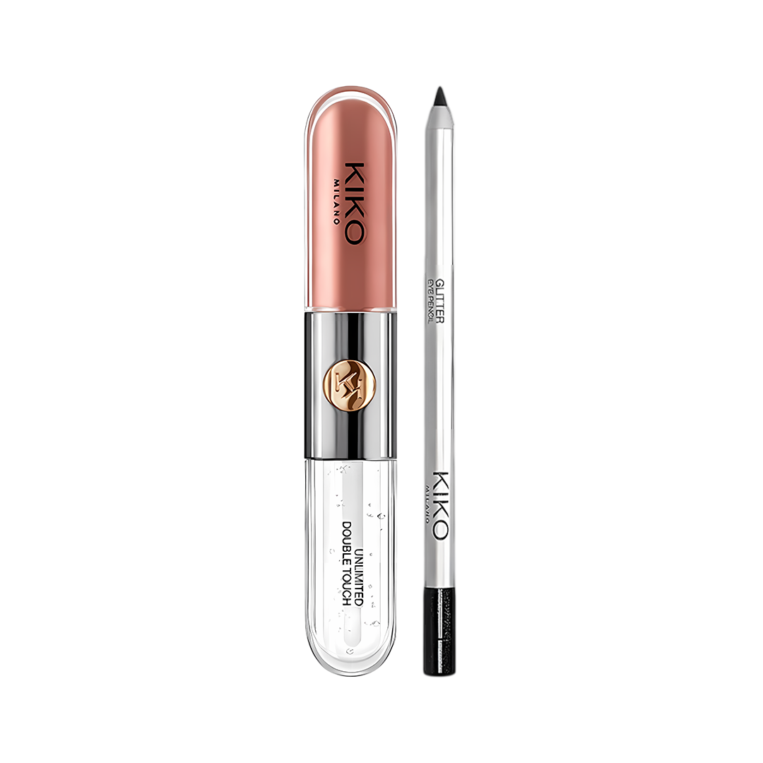 KIKO Power Duo – Double Touch Lipstick + Eyeliner Offer Rose Cosmetics