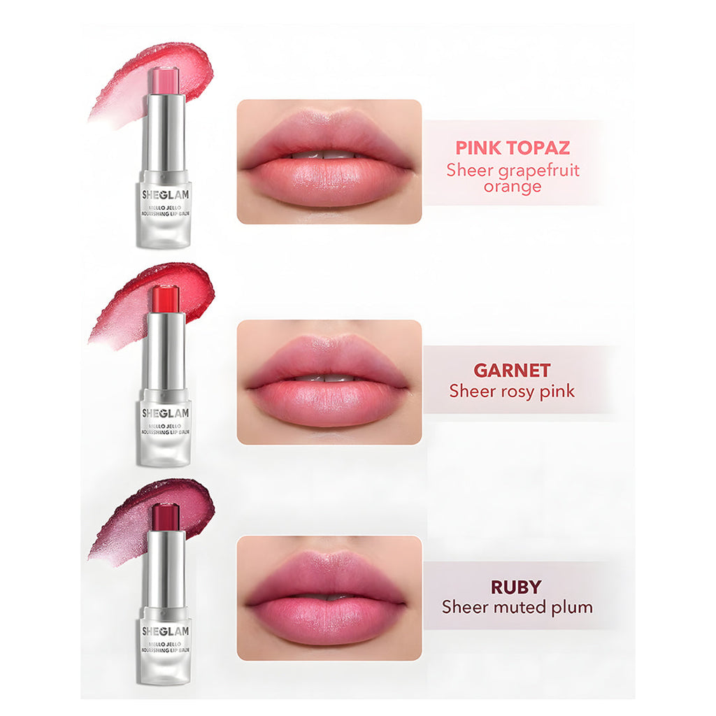 SHEGLAM Mello Jello Nourishing Lip Balm buy 1 get 1 Rouge