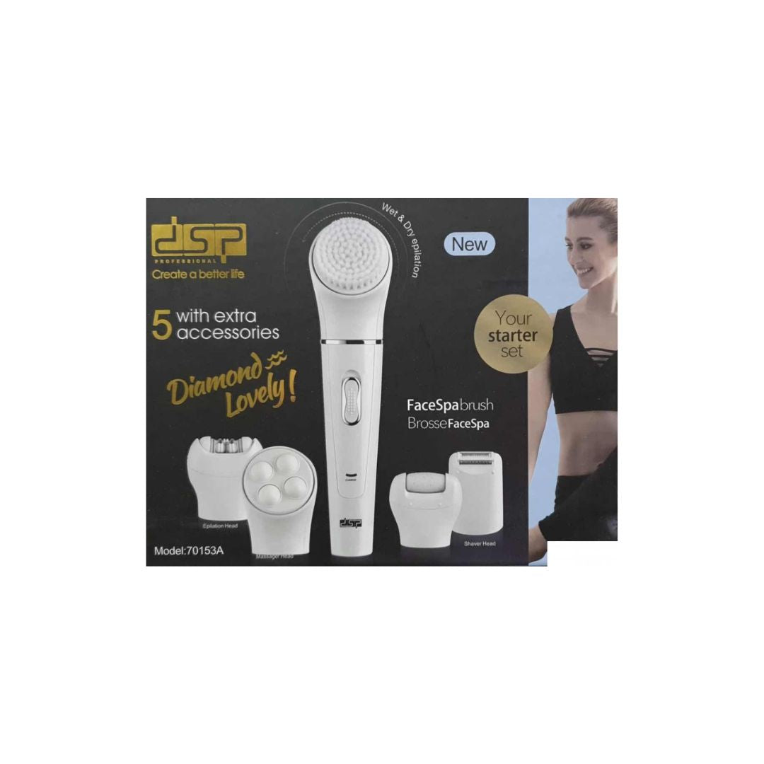DSP Professional 5-in-1 personal care brush Rose Cosmetics