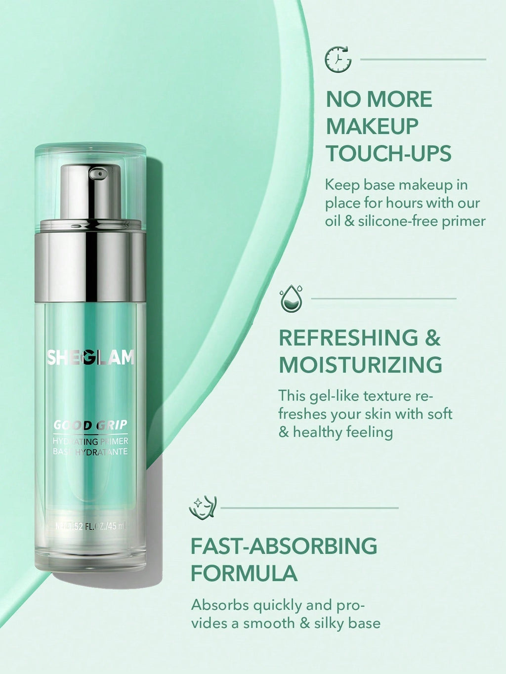Good Grip Hydrating Primer-Oil Control & Moisturizing Rose Cosmetics