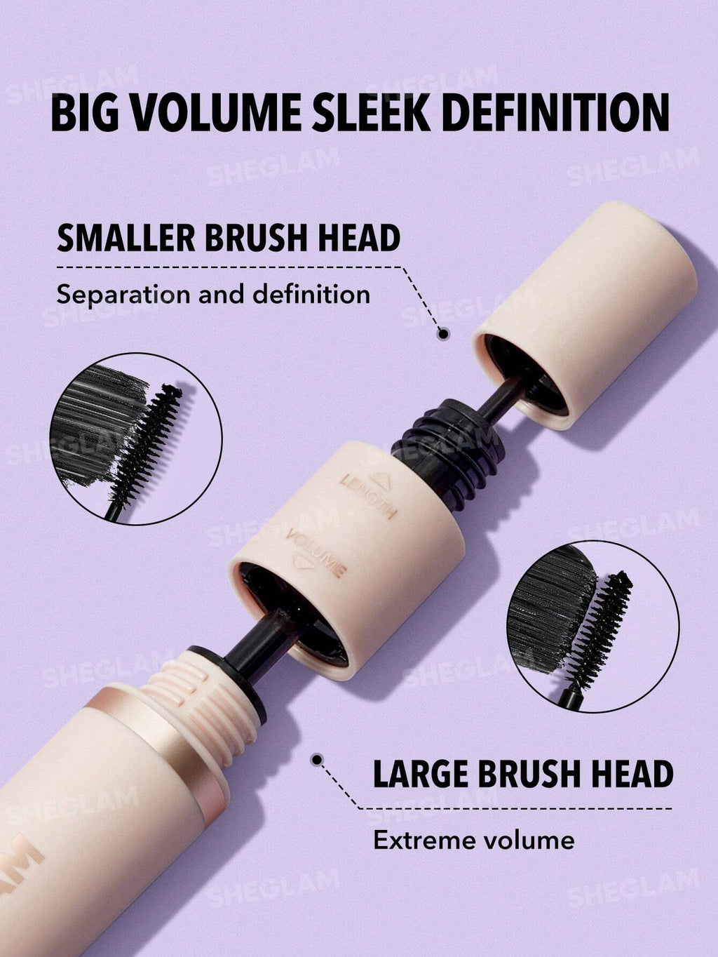 Sheglam lash besties 2 in 1 Mascara + Free Lash Curler Rose Cosmetics