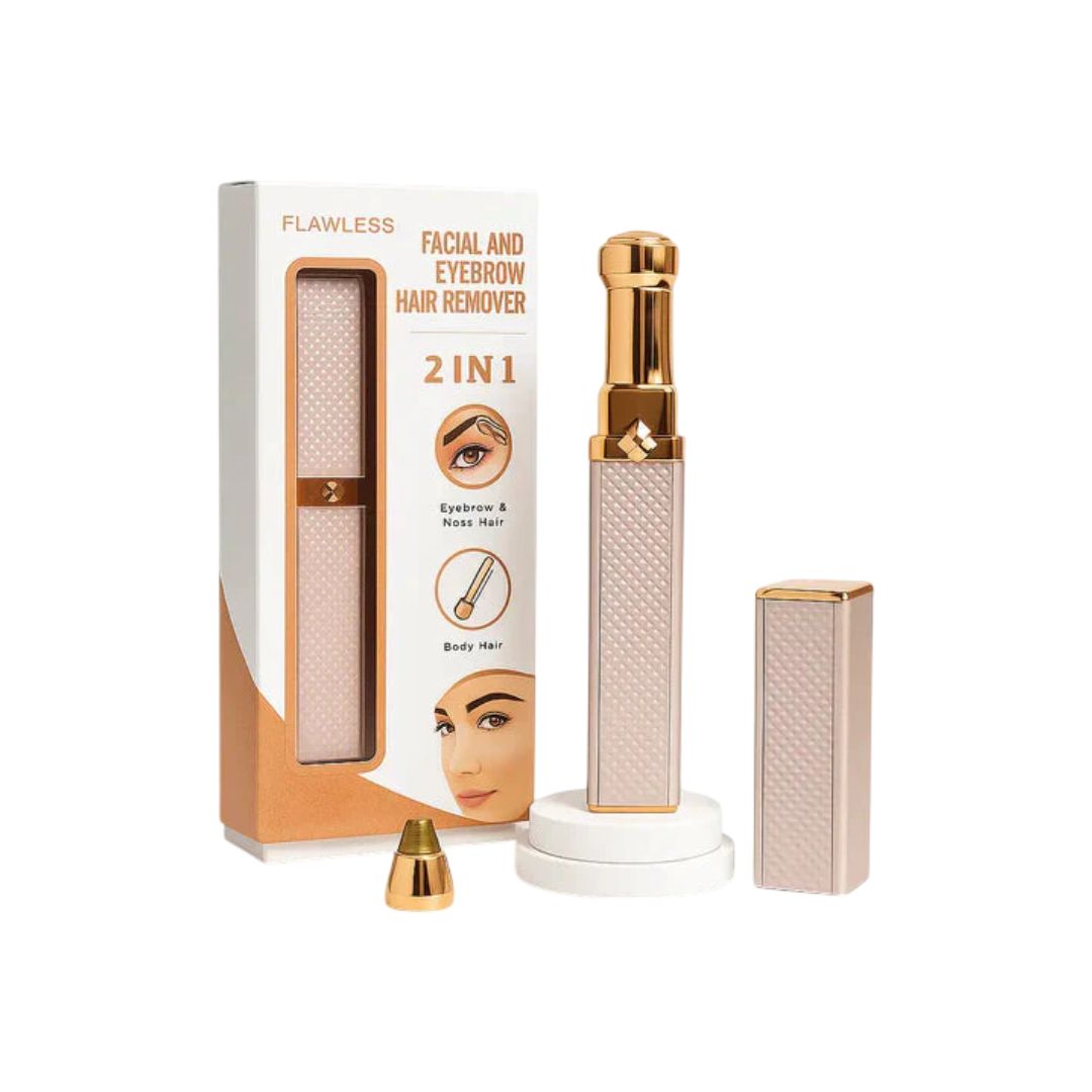 2 in 1 Blawless Fascial And Eyebrow Hair Remover Rose Cosmetics