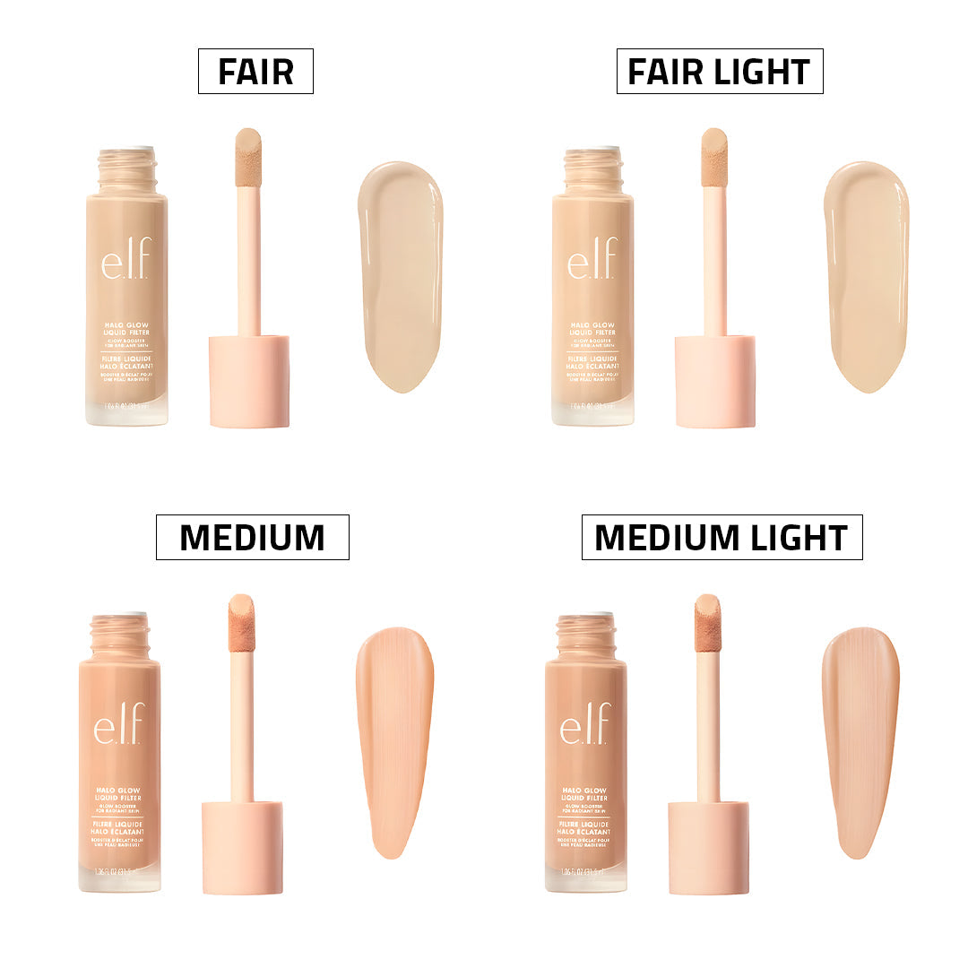 elf Halo Glow liquid filter Rose Cosmetics