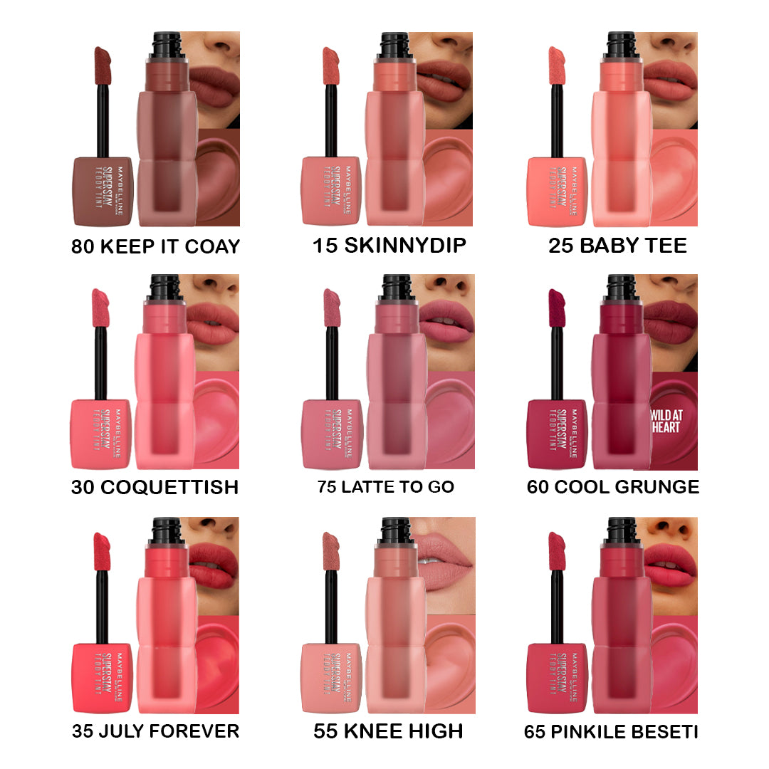 Maybelline Teddy Tint + SHEGLAM Buttery Bliss Blusher