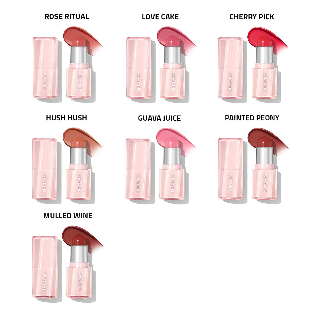 ( 2 pieces offer ) SHEGLAM Buttery Bliss Blush Stick Rose Cosmetics
