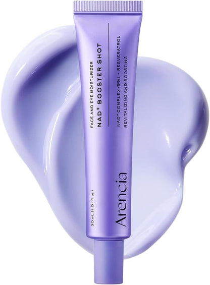 Arencia NAD+ Serum Booster with 5% NAD+ Complex & Resveratrol, Hydration & Barrier Support, 30 mL