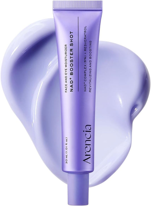 Arencia NAD+ Serum Booster with 5% NAD+ Complex & Resveratrol, Hydration & Barrier Support, 30 mL