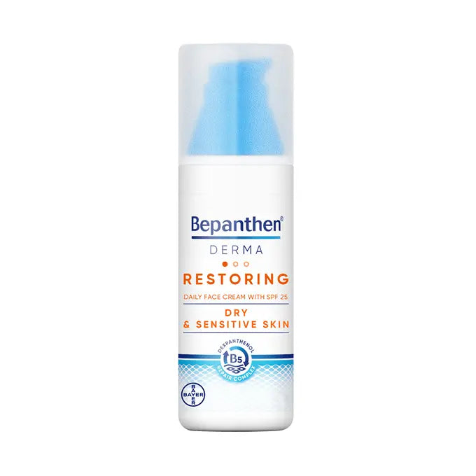 Bepanthen Derma Restoring Face Cream with SPF25 Rose Cosmetics