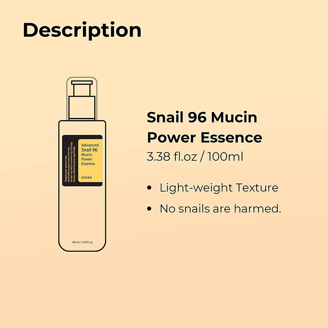 Cosrx Advanced Snail 96 Mucin Power Essence Rose Cosmetics
