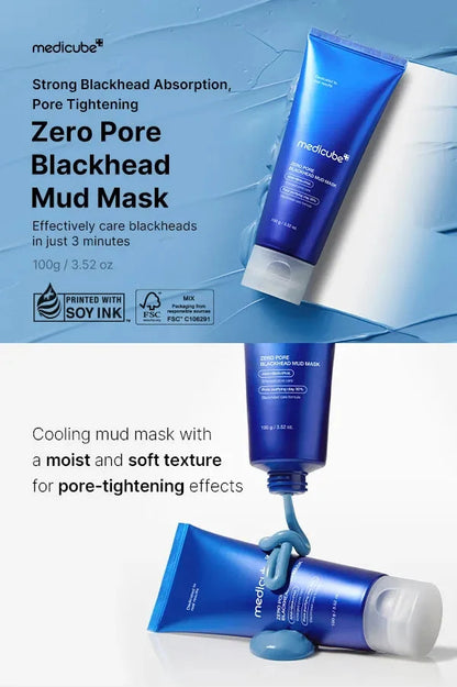 Medicube - Zero Pore Blackhead Mud Mask Rose Cosmetics