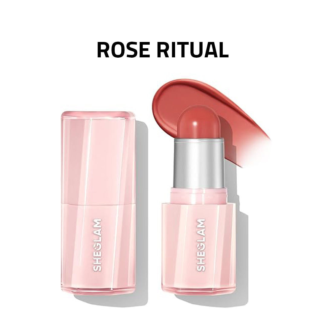 ( 2 pieces offer ) SHEGLAM Buttery Bliss Blush Stick Rose Cosmetics