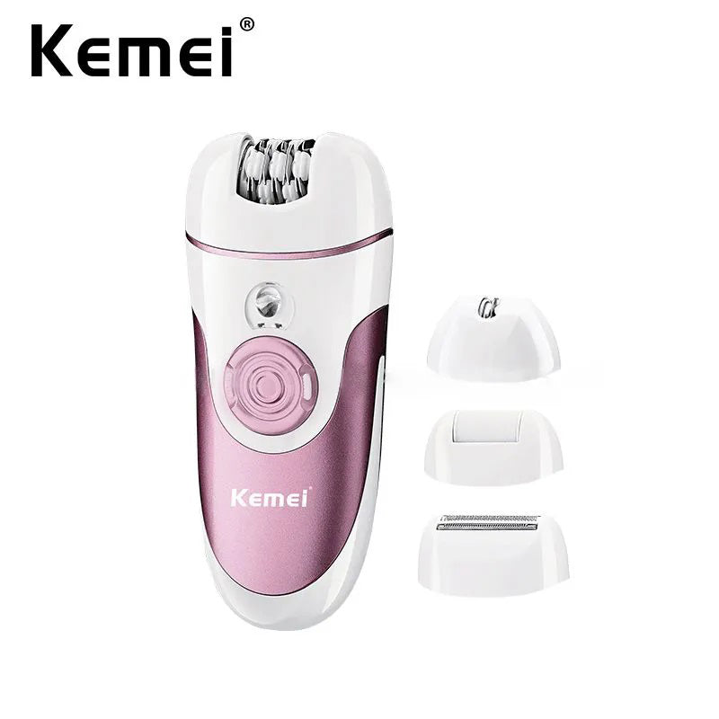 Kemei 3 in 1 Electric Shaver Epilator Rose Cosmetics