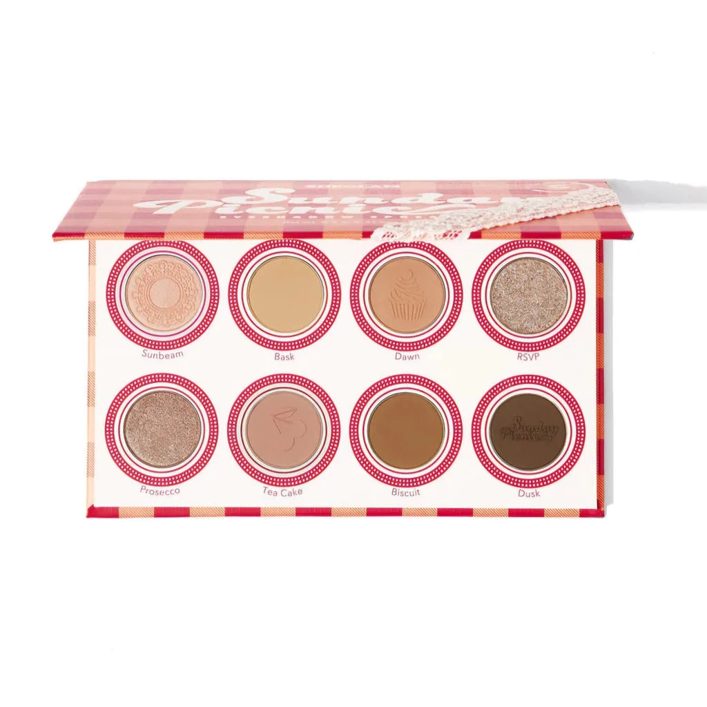 Sheglam Sunday picnic eyeshadow spread Rose Cosmetics