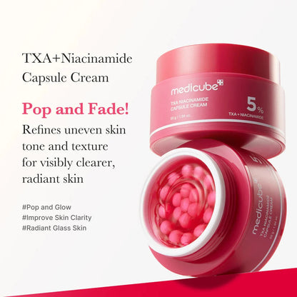Medicube TXA Niacinamide Capsule Cream Rose Cosmetics