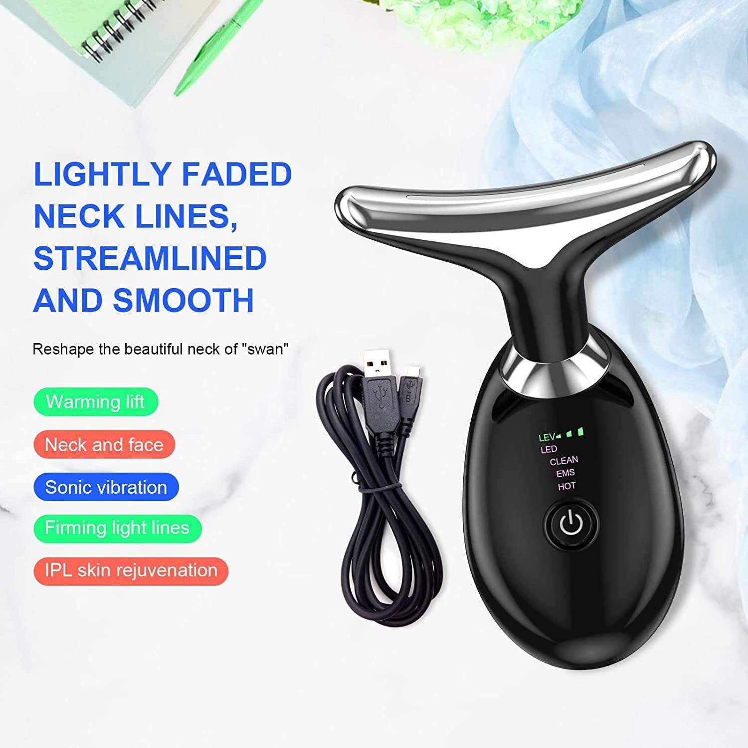 Facial and Neck Lifting Massager Rose Cosmetics