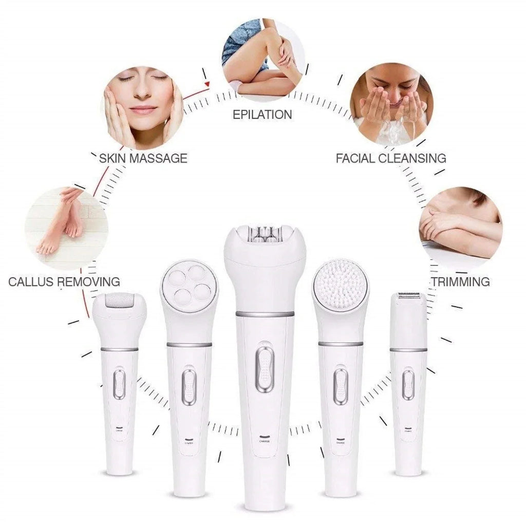 DSP Professional 5-in-1 personal care brush Rose Cosmetics