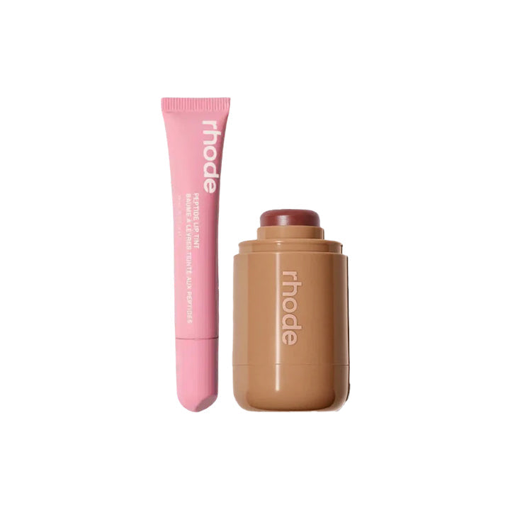 Rhode Glow Duo – Blush + Lip Gloss Rose