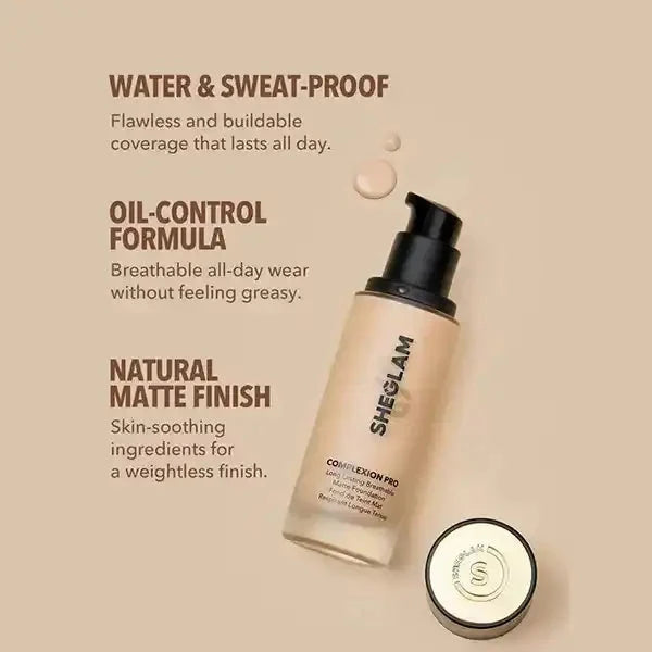 Sheglam Foundation Complexion Pro Rose Cosmetics